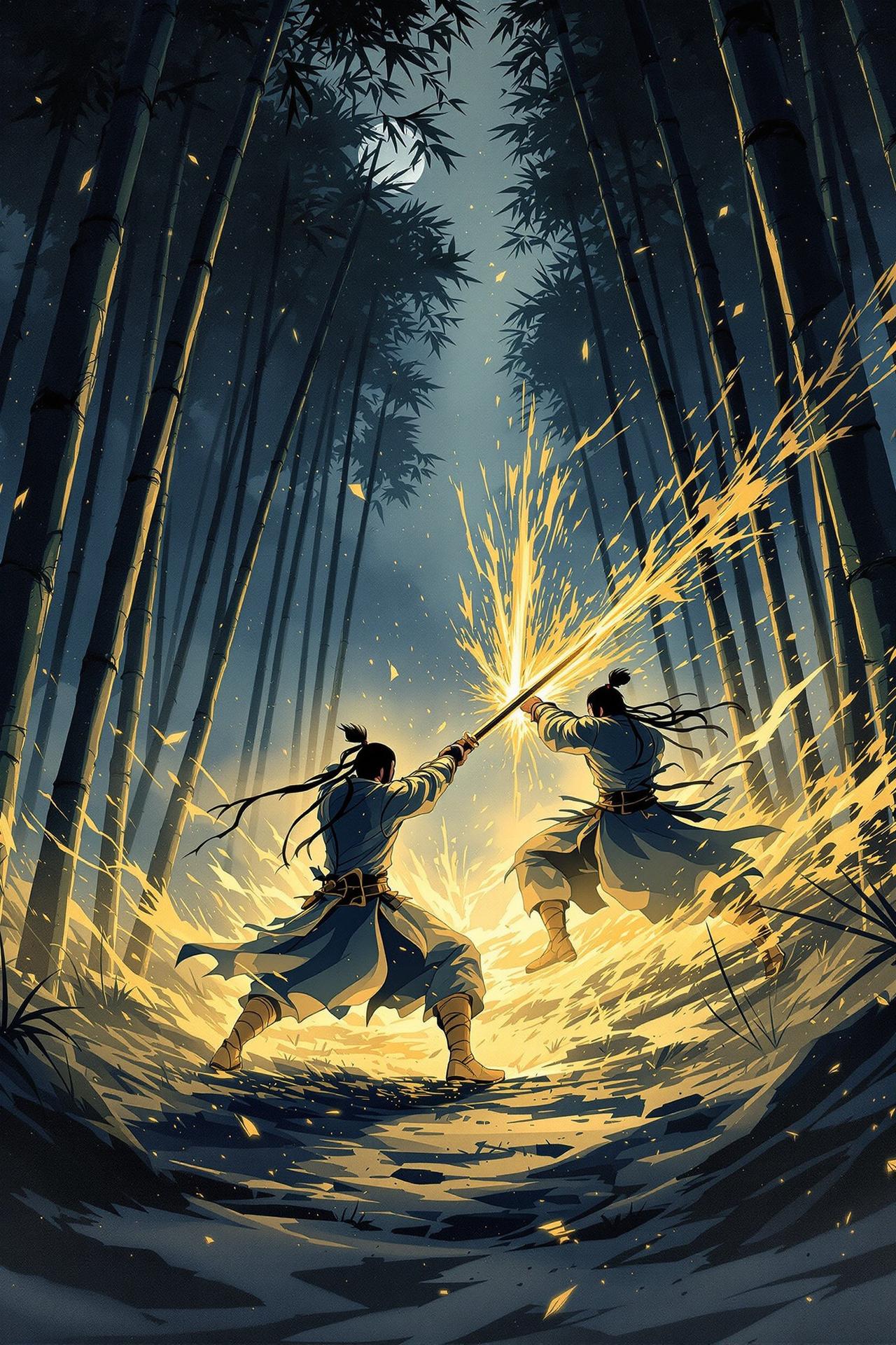 耽美漫画战斗场景